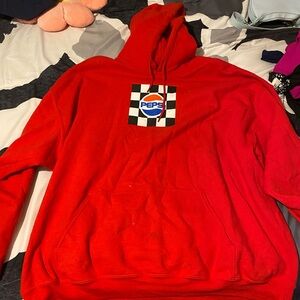 Pepsi Bold Red Checkered Hoodie
